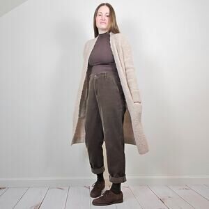 NWT Banana Republic Teddy Duster Cardigan Tan XS